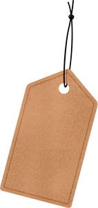 Realistic Organic Textured Paper Tag
